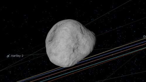 418135 (2008 AG3). // Source : Capture d'écran Eyes on Asteroids