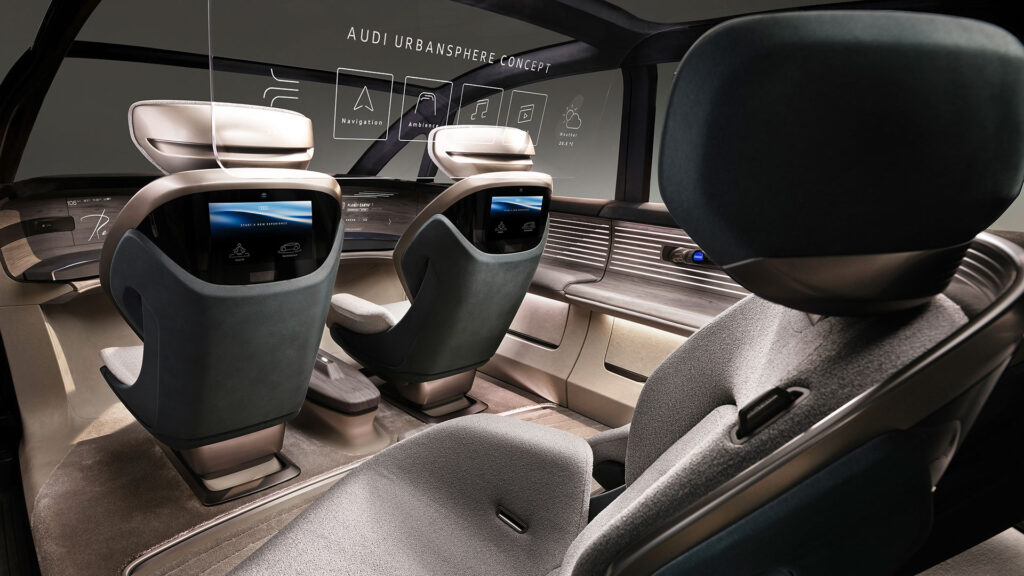 intérieur Audi urbansphere concept  // Source : Audi