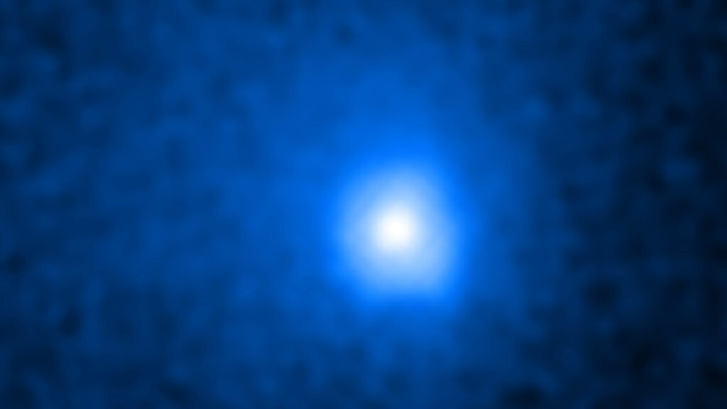 C/2014 UN271 (Bernardinelli-Bernstein) observée par Hubble. // Source : Capture d'écran YouTube Nasa Goddard