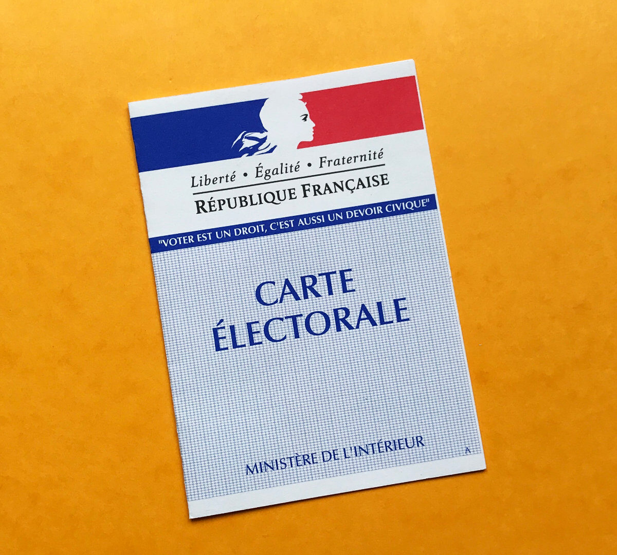 Une carte électorale. // Source : Photo Numerama