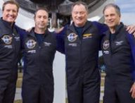 Les quatre civils qui sont partis à bord de l'ISS pour la mission privée Axiom-1. // Source : Axiom