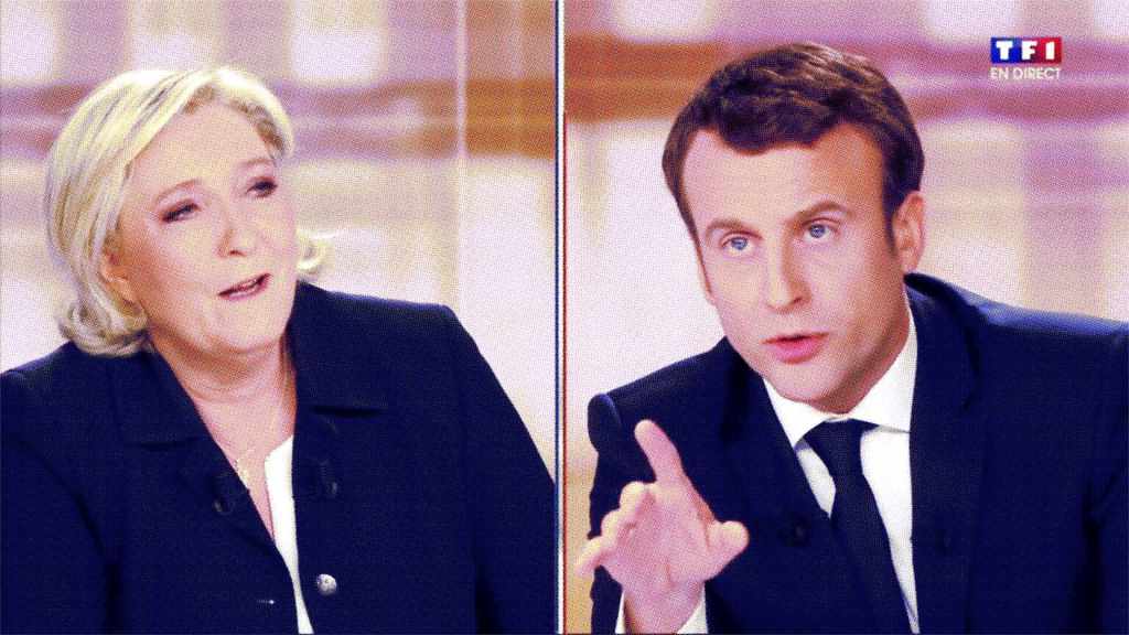 Le débat de l'entre deux tours en 2017, entre Emmanuel Macron et Marine Le Pen // Source : LCI / YouTube