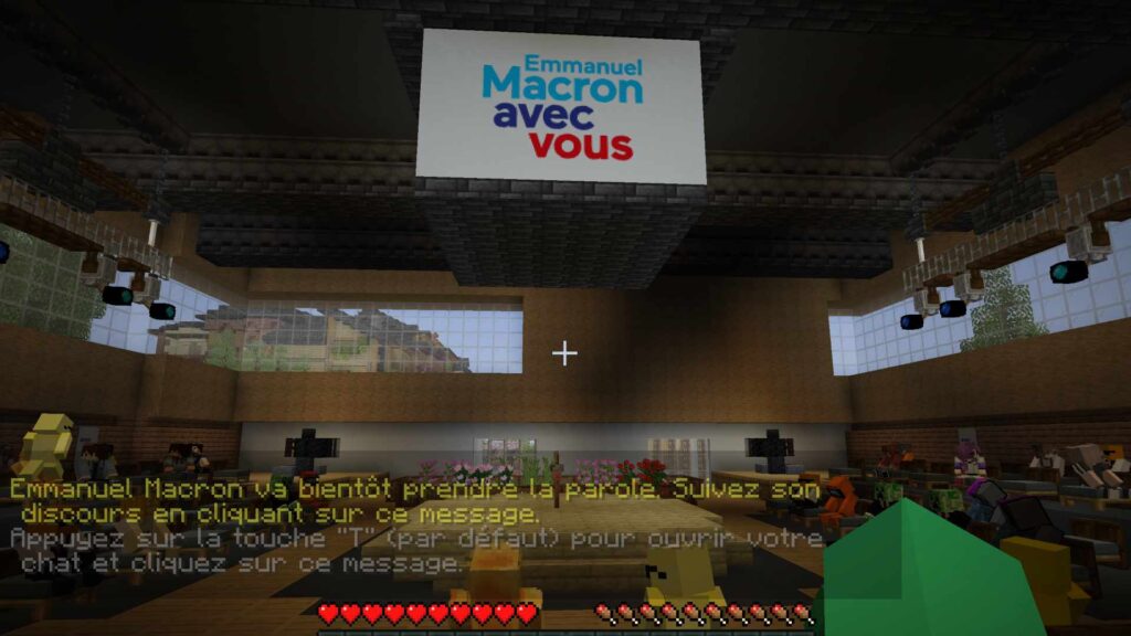 I attended Emmanuel Macron’s virtual meeting on Minecraft, and it was terrible
