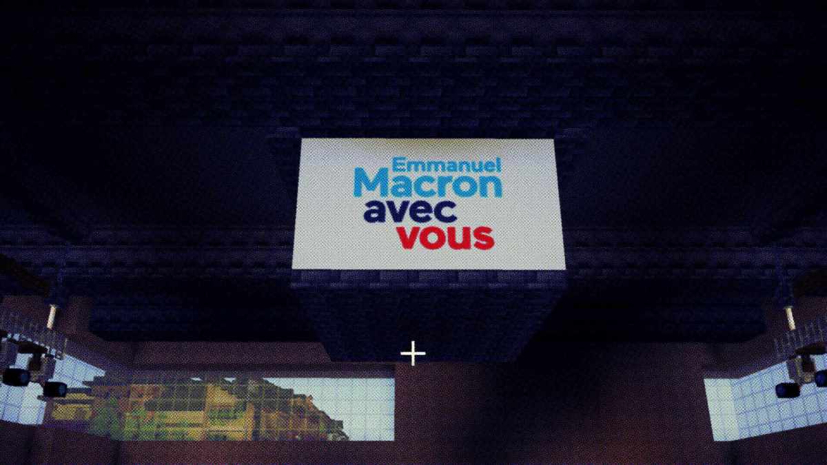 J'ai assisté au meeting virtuel d'Emmanuel Macron pour que vous n'ayez pas à le faire // Source : Capture d'écran Numerama