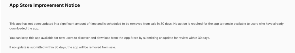 Nouvelle règle sur l'App Store // Source : Twitter