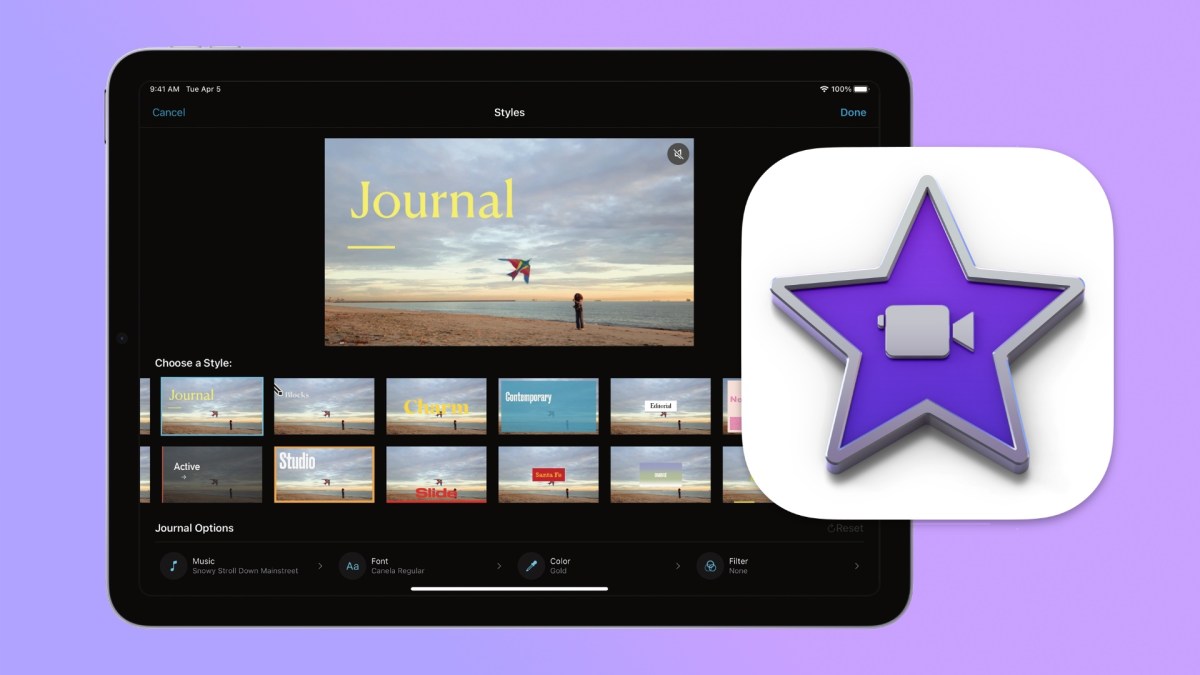 iMovie 3.0. // Source : Apple