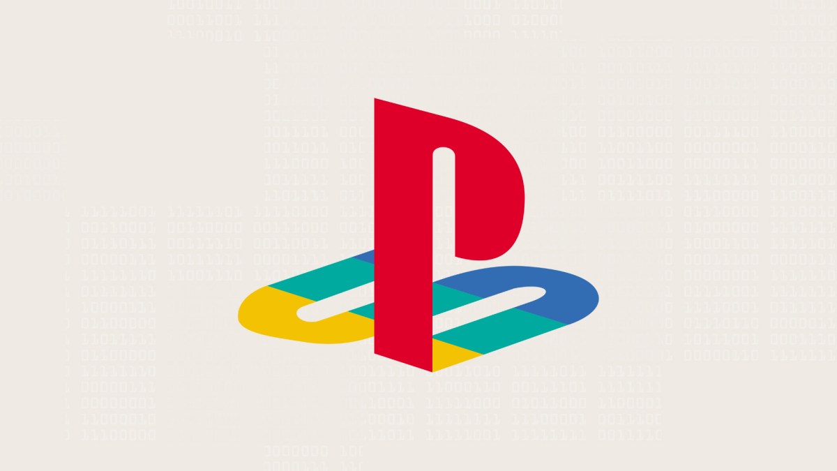 Logo de PlayStation. // Source : Wikimedia/CC/Sony ; fond Nino Barbey