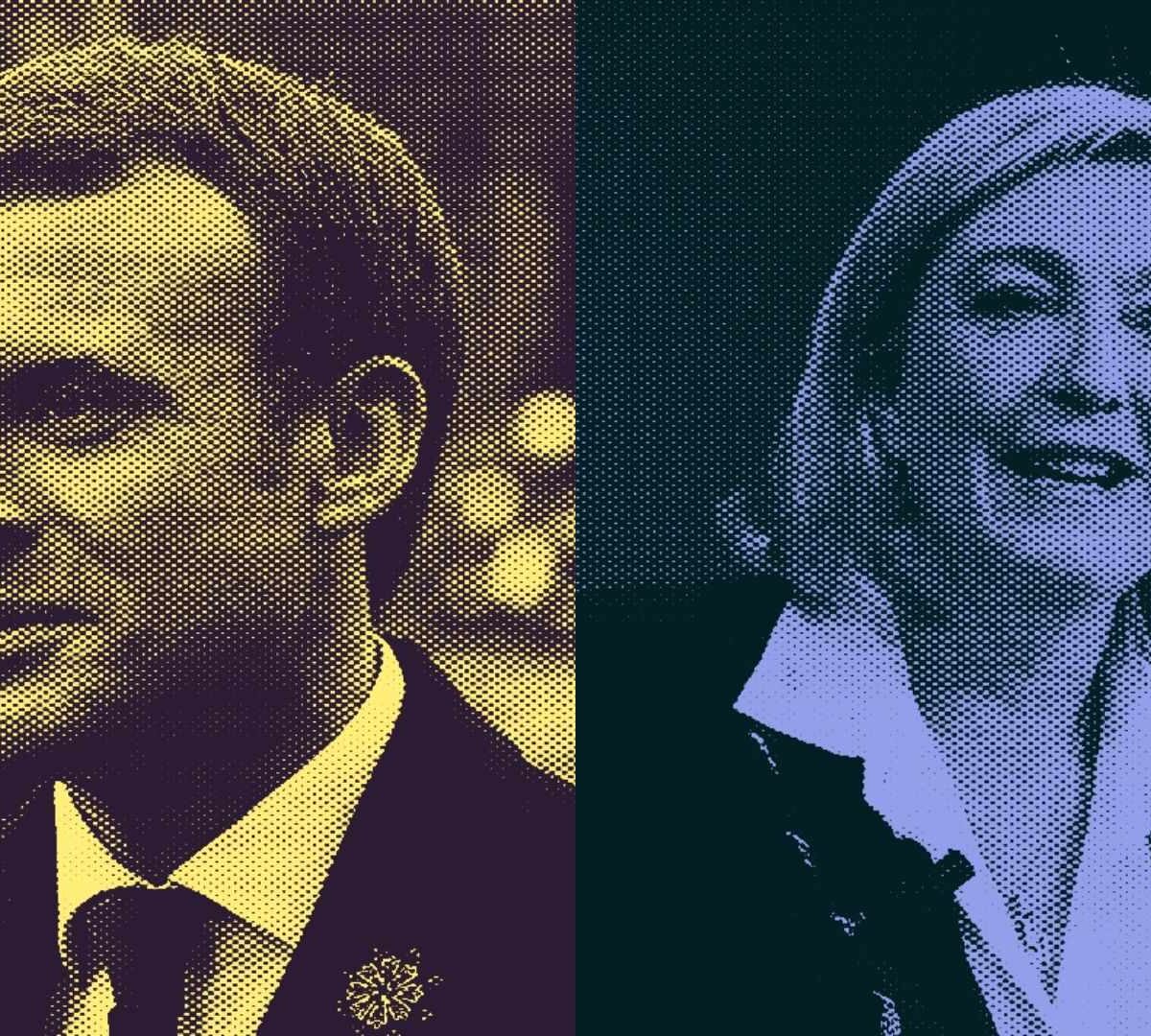 Emmanuel Macron et Marine Le Pen sont les finalistes de l'élection présidentielle // Source : Numerama