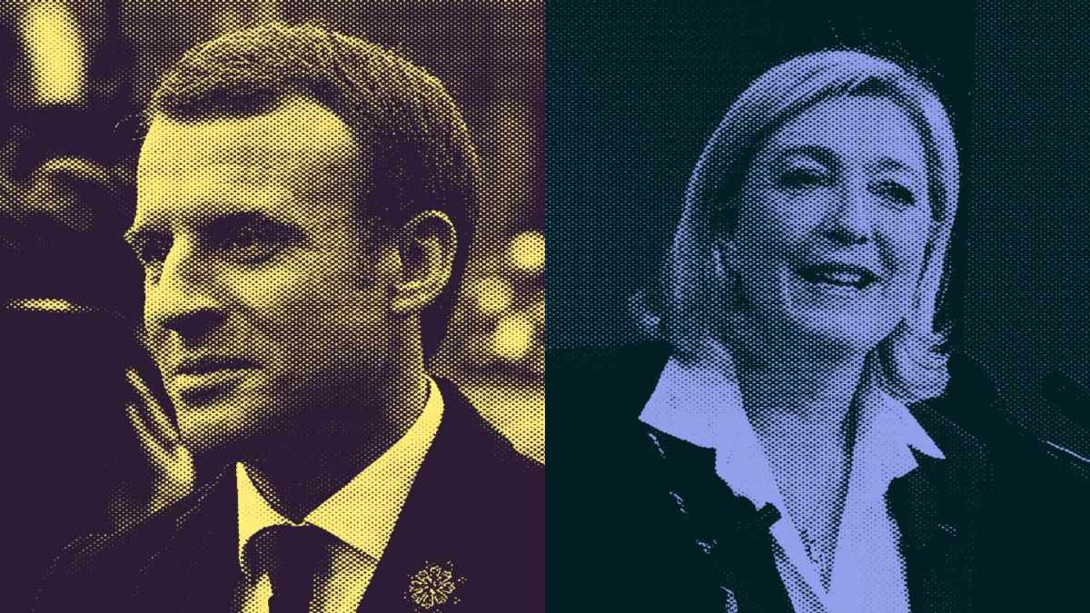 Emmanuel Macron et Marine Le Pen sont les finalistes de l'élection présidentielle // Source : Numerama