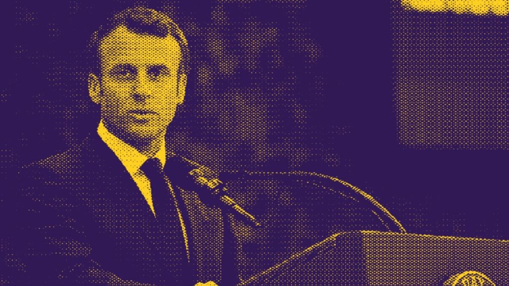 Emmanuel Macron a des projets avec les NFT // Source : Public Domain Dedication