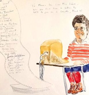 Un dessin représentant Marion Créhange // Source : interstices