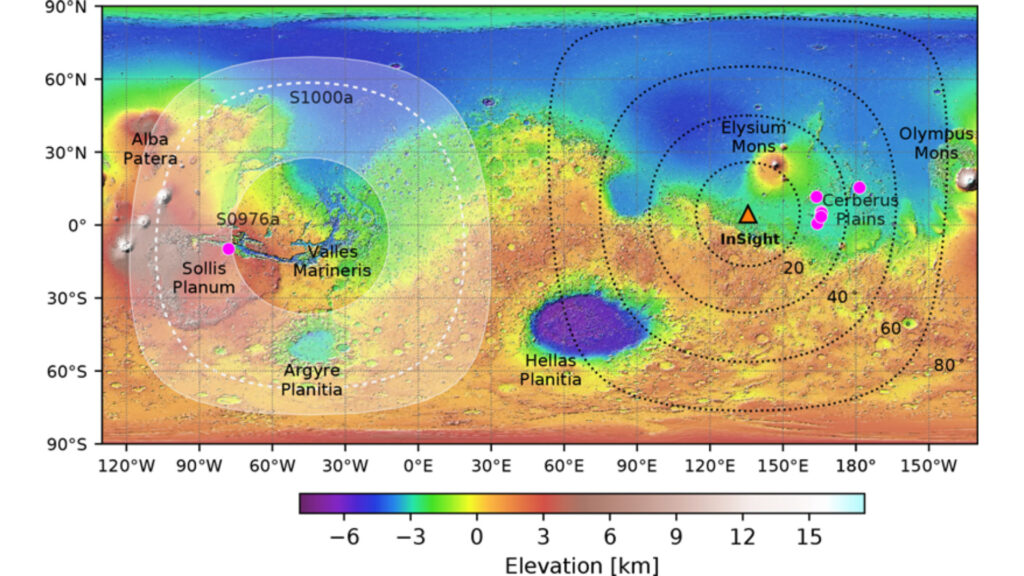 Jamais des séismes aussi puissants n’avaient été détectés sur Mars Mars-insight-seismes-1024x576