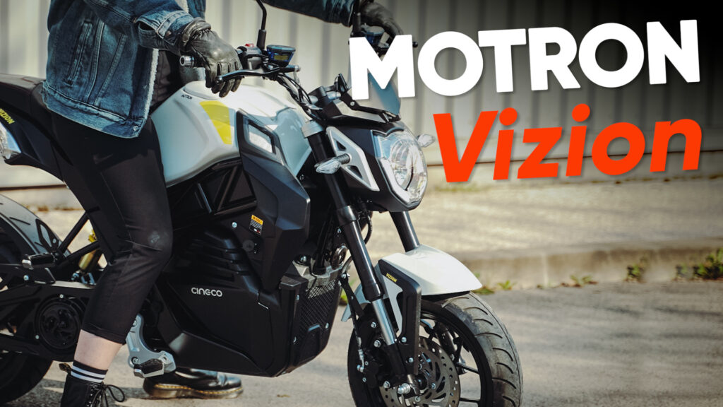 Test de la moto électrique MOTRON VIZION : PETITE et FURIEUSE