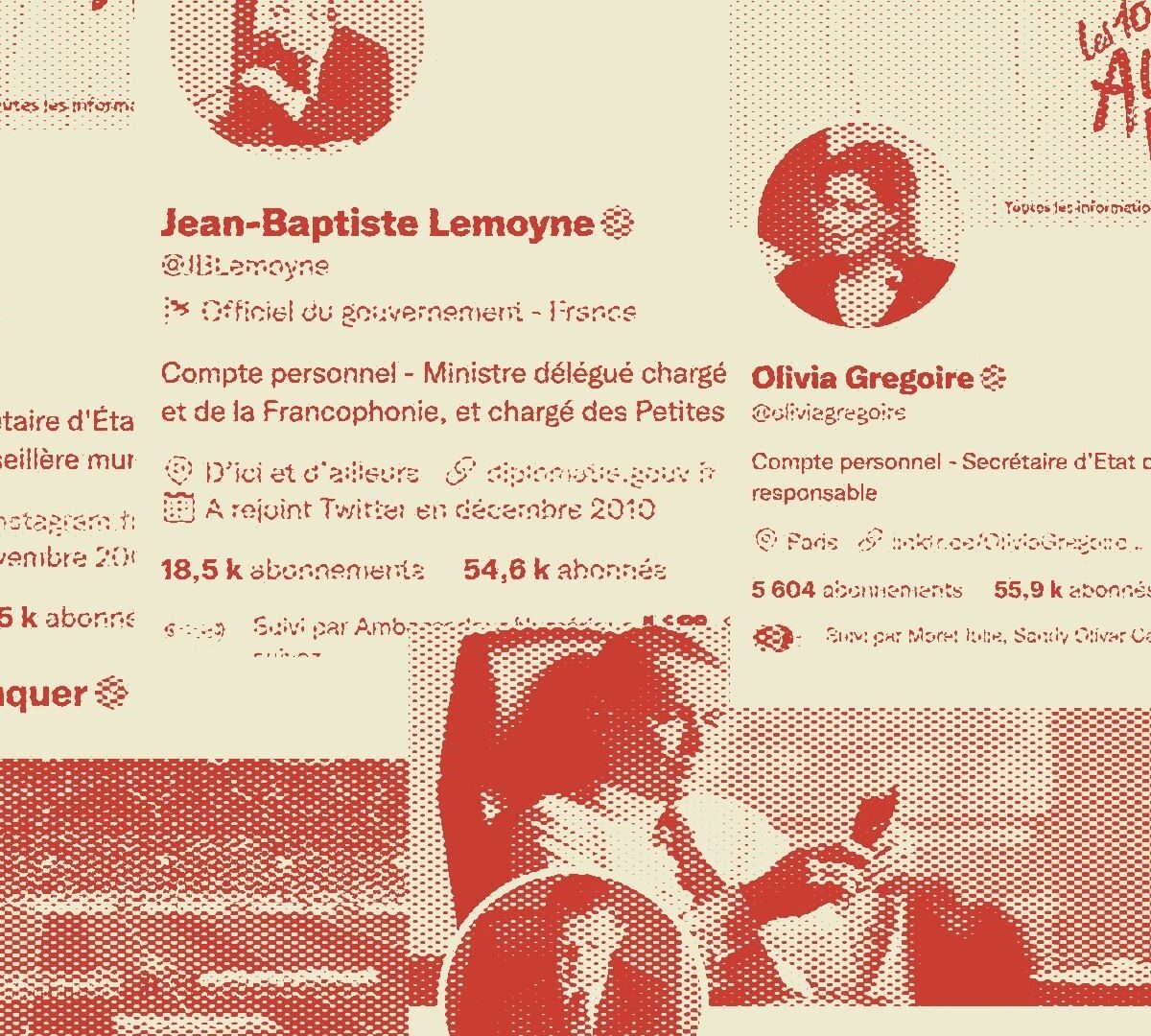 Certains ministres précisent désormais sur leur compte Twitter qu'il s'agit de leur « compte personnel » // Source : Numerama