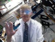 Dr. Josef Schmid holoporté à bord de l'ISS. // Source : Nasa