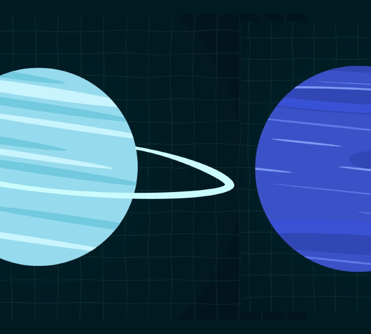 Uranus et Neptune // Source : Numerama/Nino Barbey