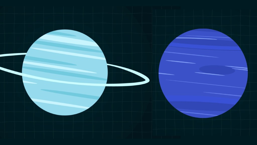 Uranus et Neptune // Source : Numerama/Nino Barbey