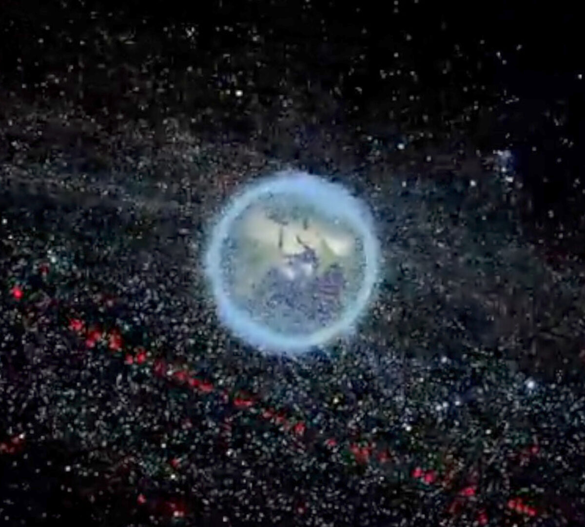 Débris en orbite terrestre. // Source : ESA - European Space Agency