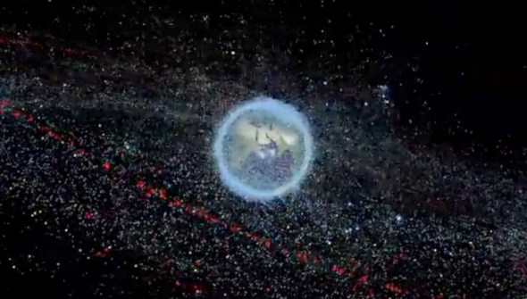 Débris en orbite terrestre. // Source : ESA - European Space Agency