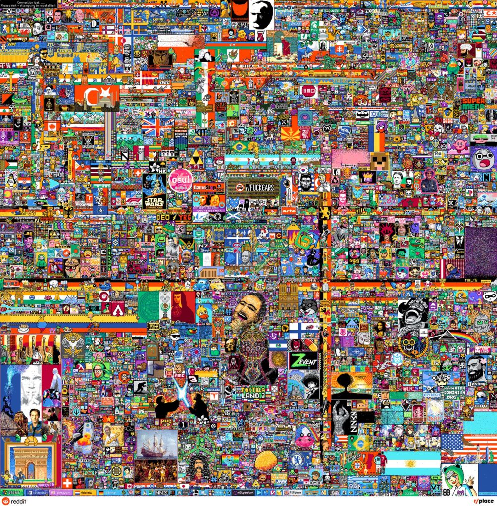 Pixel Art Reddit Place 2022