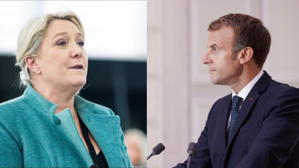 Emmanuel Macron et Marine Le Pen débattront ensemble ce mercredi 20 avril // Source : Montage Numerama