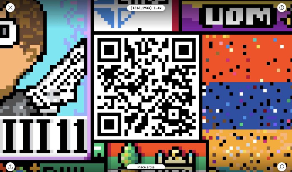 QR Code Reddit Place