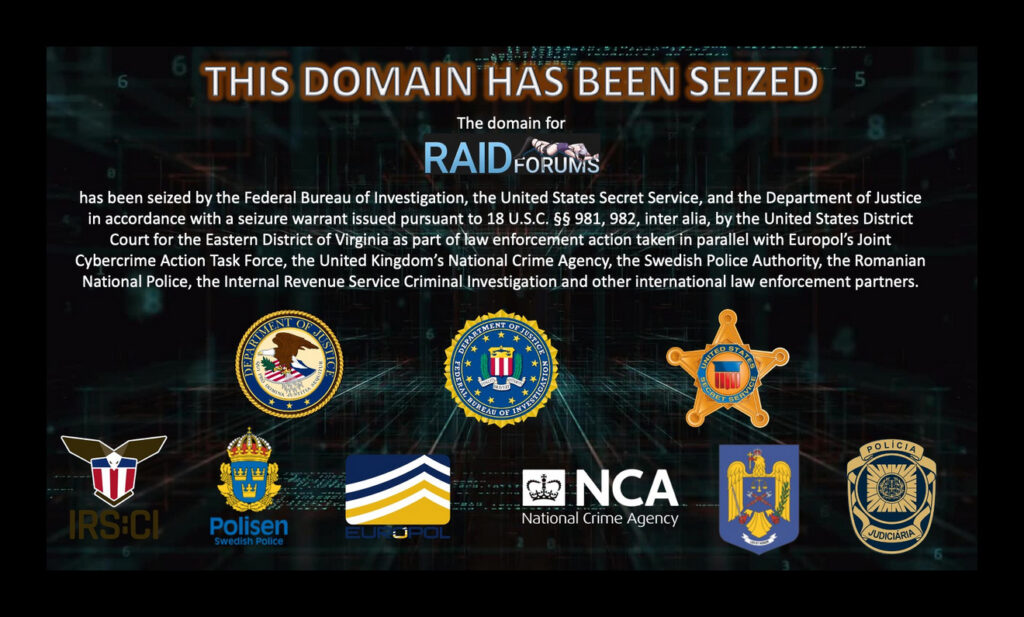 Raidforums Domain Seizure