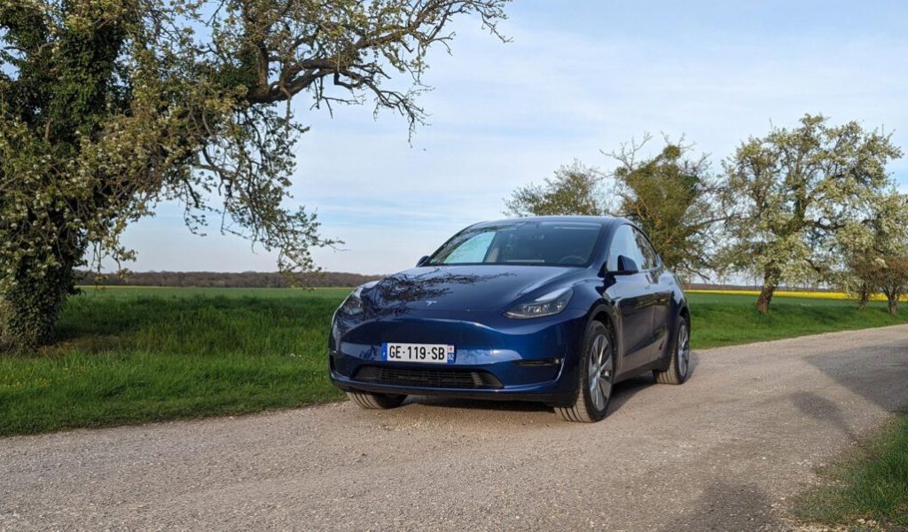 Tesla Model Y // Source : Raphaelle Baut pour Numerama