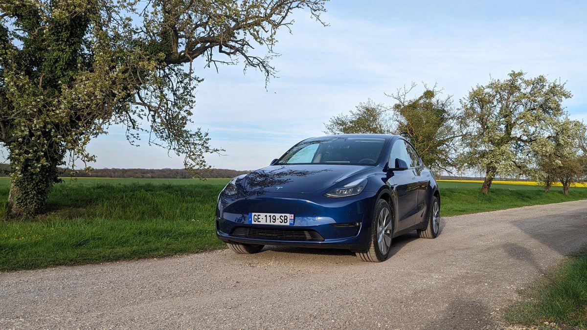 Tesla Model Y // Source : Raphaelle Baut pour Numerama