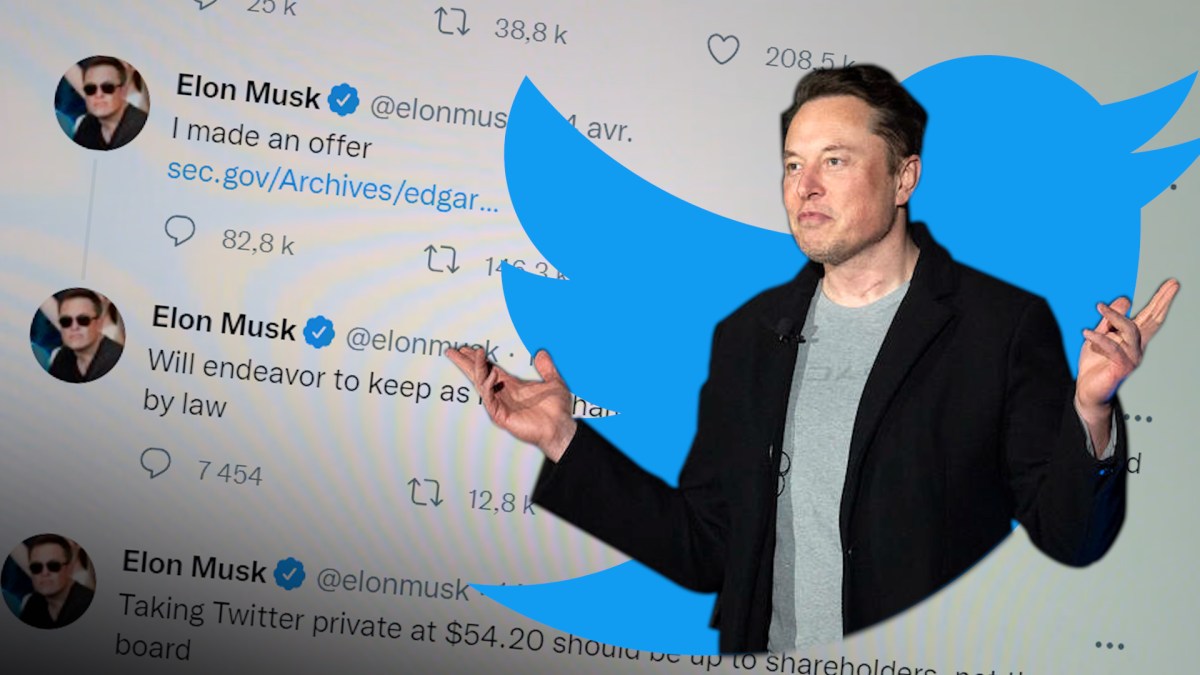 Elon Musk est très actif sur Twitter mais pense que le réseau social est en train de mourir. // Source : Numerama