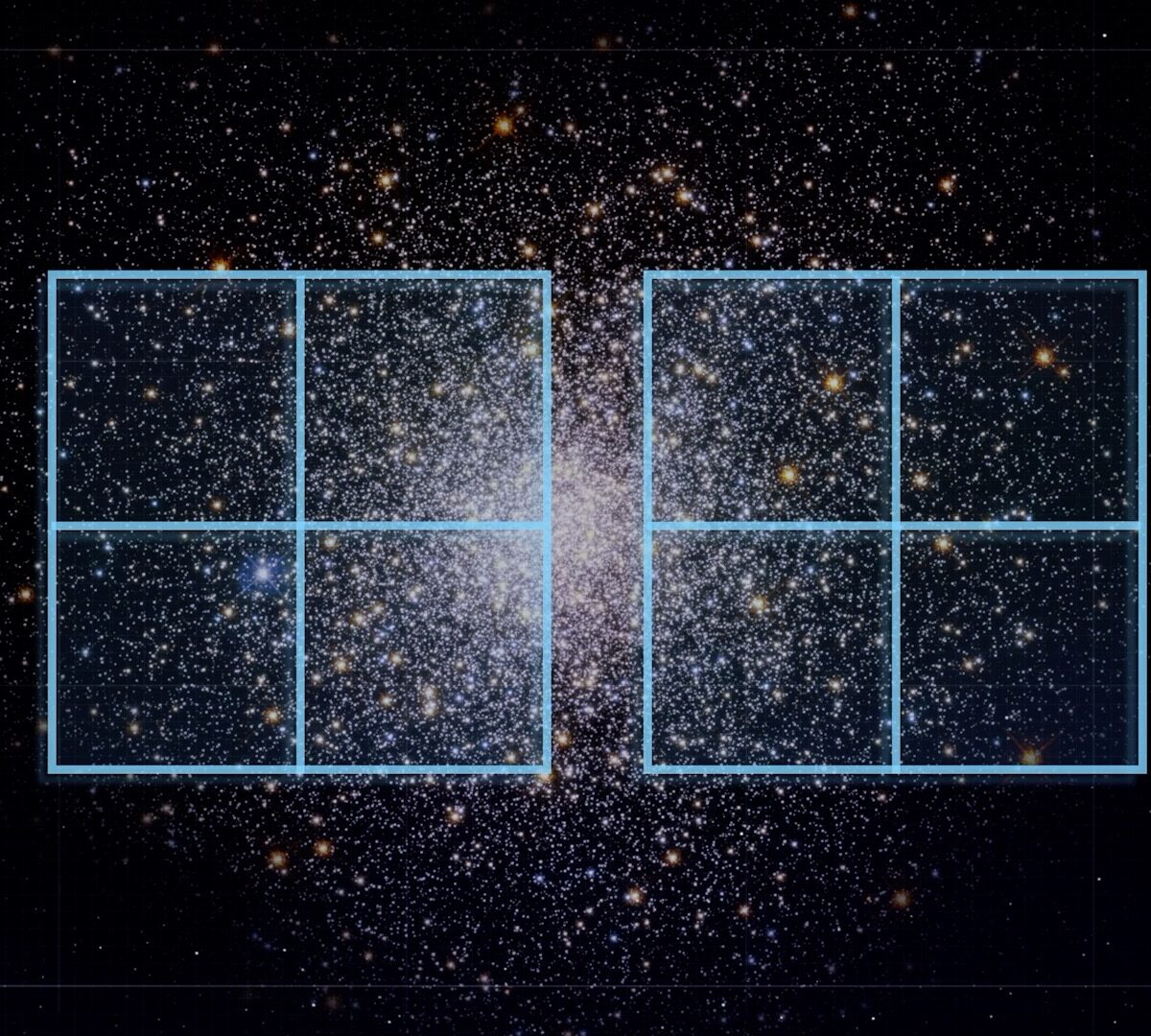 Alignement des miroirs du JWST. // Source : NASA's Goddard Space Flight Center Conceptual Image Lab