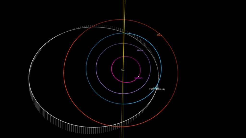 asteroid trajectory