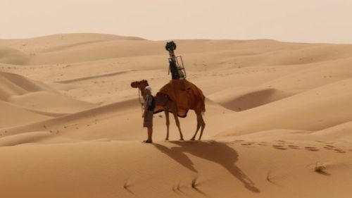 Pour modéliser le désert Liwa, Google a misé sur… un chameau.  // Source : Google