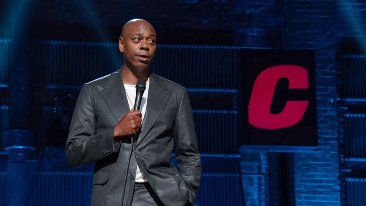 Capture d'écran du spectacle The Closer de Dave Chappelle // Source : Netflix