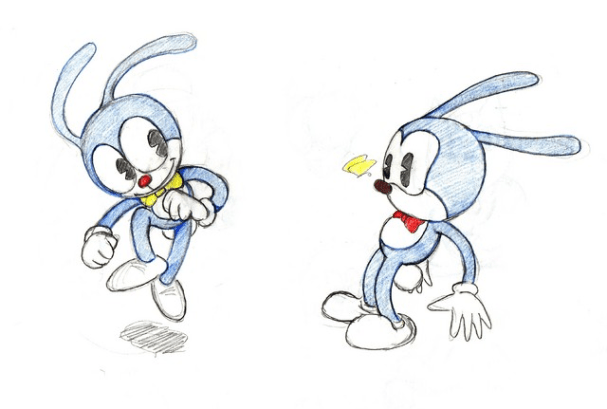 Premier concept de Sonic // Source : Sega