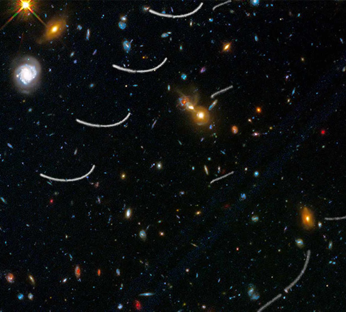 Des astéroïdes à travers les images du télescope Hubble // Source : EsaHubble 