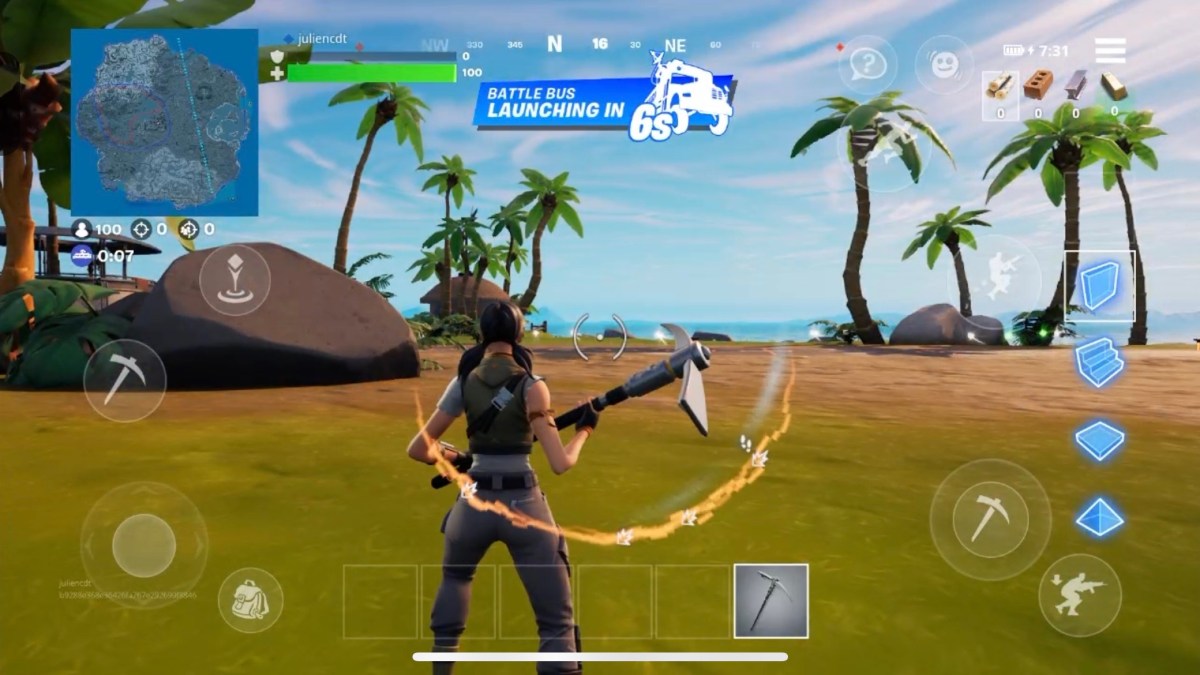 Fortnite est de retour sur iOS, grâce à Xcloud de Microsoft ! // Source : Capture d'écran Numerama