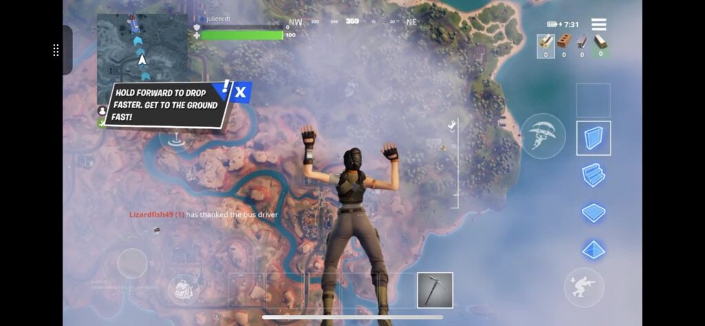 Fortnite est de retour sur iOS, grâce à Xcloud de Microsoft ! // Source : Capture d'écran Numerama