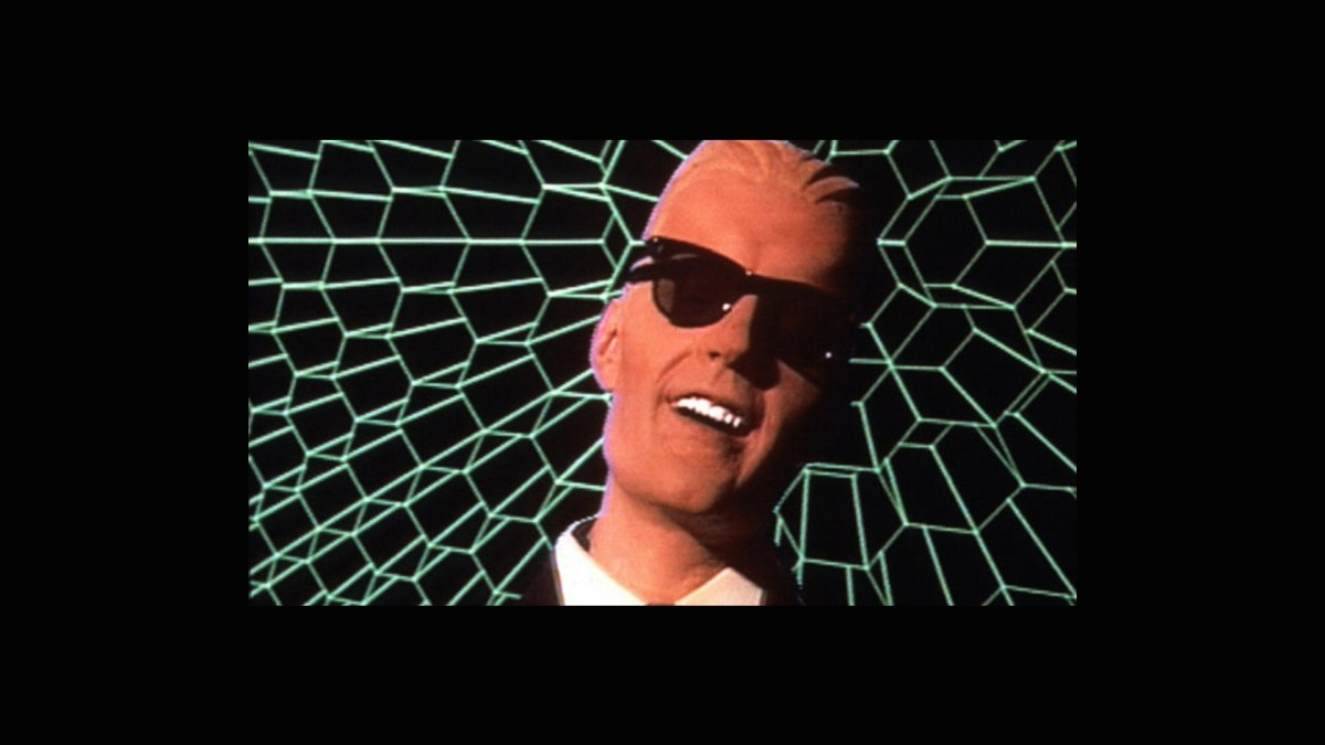 Illustration du film Max Headroom, sorti en 1985, réalisé par Annabel Jankel et produit par la société Chrysalis.