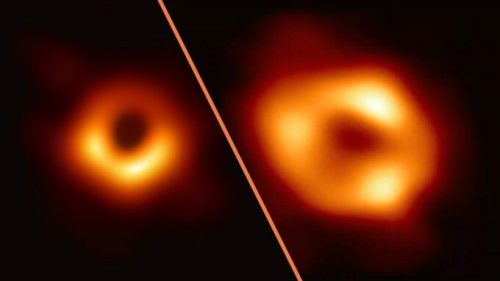 Le trou noir M87, le trou noir SgA*. // Source : Event Horizon Telescope