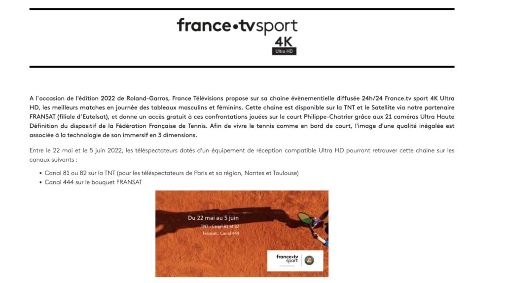 France TV 4K
