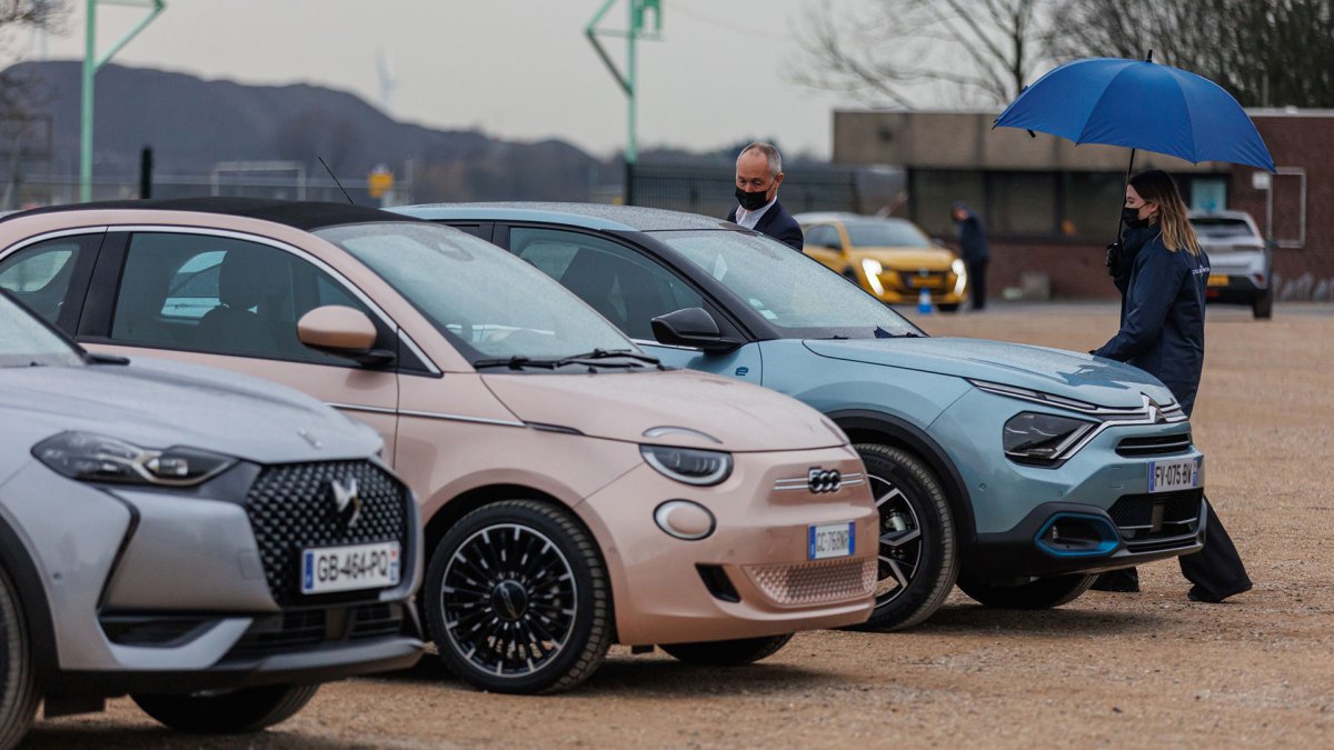 Une partie de la gamme électrique Stellantis // Source : Stellantis - stephane sby balmy