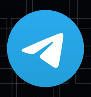 Logo de Telegram. // Source : Wikimedia/CC/Telegram FZ LLC ; fond Nino Barney pour Numerama