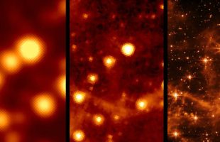 Images obtenues par des télescopes infrarouges. // Source : Via Twitter @SETIInstitute