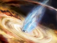 Un trou noir dévorant la matière d'une étoile. // Source : Aurore Simonnet and NASA’s Goddard Space Flight Center