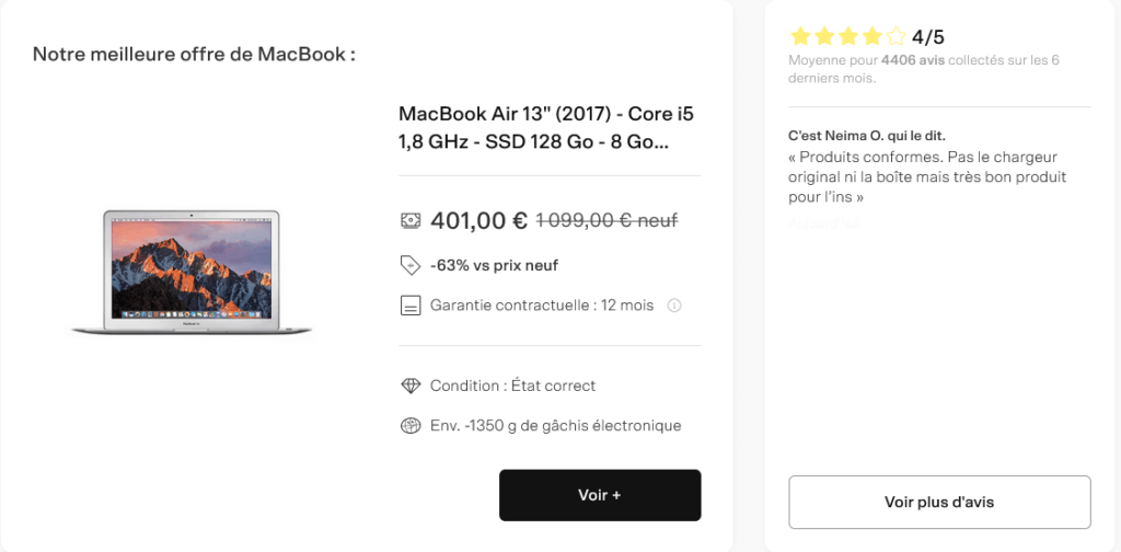 Back Market MacBook