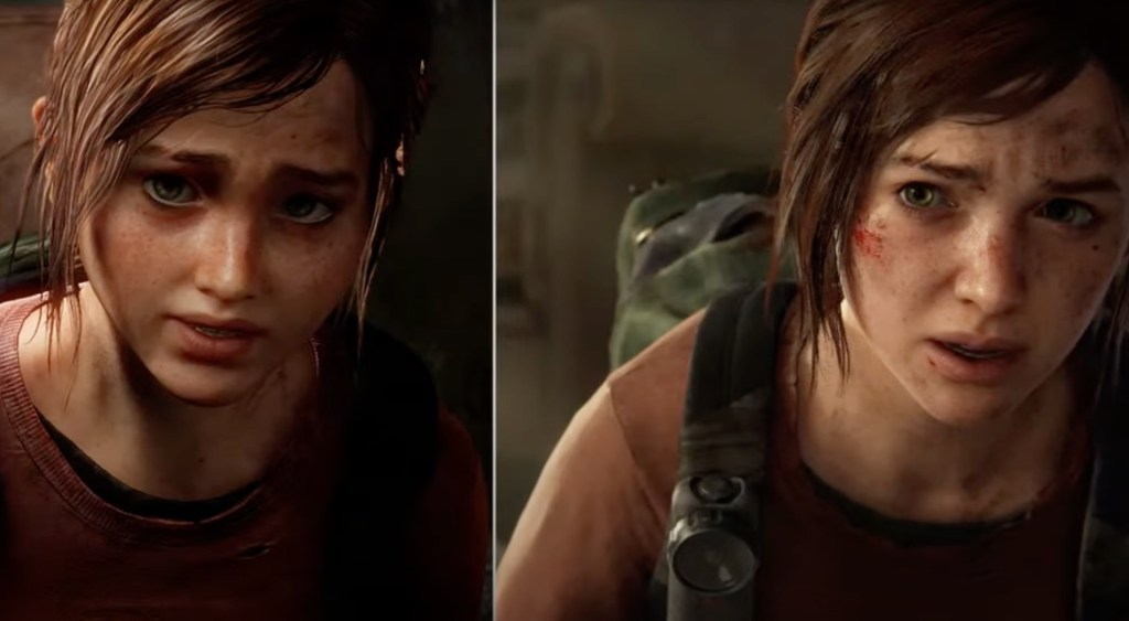 The Last of Us Remastered versus The Last of Us Part I // Source : Capture d'écran YouTube