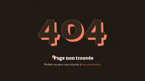 Oups, erreur 404. // Source : Capture d'écran Numerama