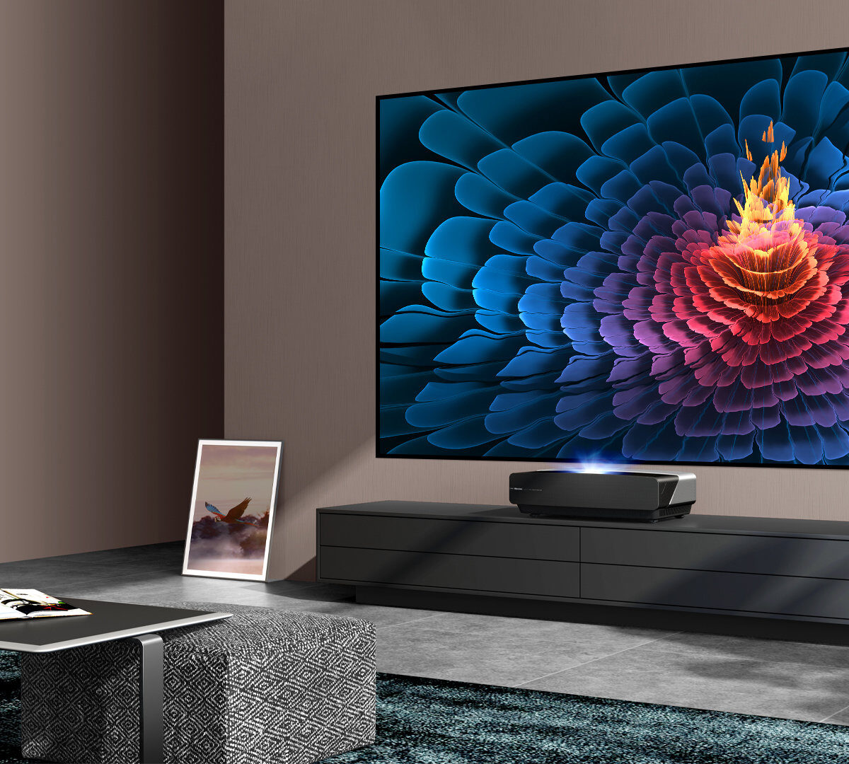 Le Laser TV Hisense 100L5F // Source : Hisense