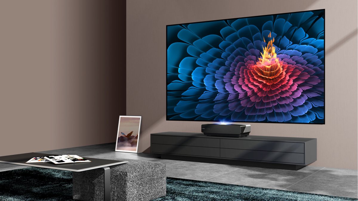 Le Laser TV Hisense 100L5F // Source : Hisense